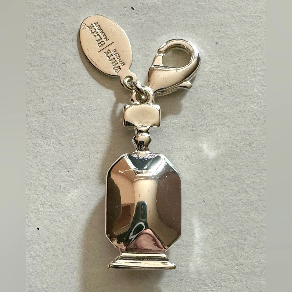 WHITE HOUSE BLACK MARKET Bag Charm Zipper Pull Keychain Ruby Crystal